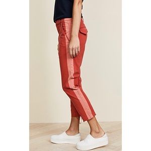 MOTHER Shaker Prep Fray Cropped Pants